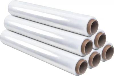 Produktbild von Stretchfolie Palettenfolie Wickelfolie 500mm x 230 lfm 6 Rollen 17my transparent