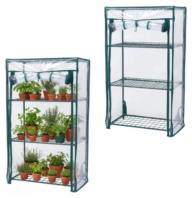 Produktbild von Balkongewächshaus mit PVC-Folie, 3-stufiges Anzuchtsystem