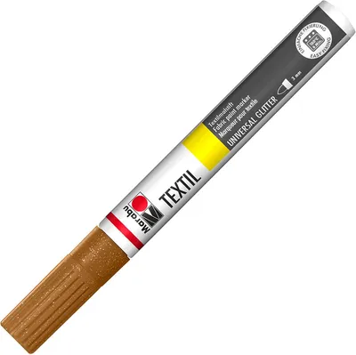 Produktbild von Marabu Textilmarker Textil Painter Glitter glitter-braun