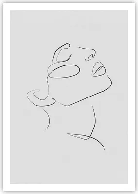 Produktbild von Poster - Poster ohne Rahmen - Stück Linear Gesicht - 70x100 cm - Wand Bild - Wanddeko - Wandbilder - Kunstposter - Wandposter - Bilder - Kunstdruck - Wanddekoration - Wandbild - P2XPA70x100-4823