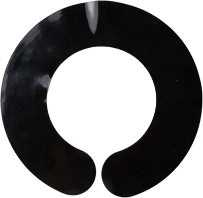 Imagen del producto de Protector de cuello de silicona, color , reutilizable, para salones de peluquería