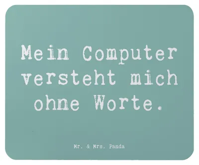 Produktbild von Mr. & Mrs. Panda Mousepad Spruch Verständnisvoller Softwareentwickler - Meeresbrise - Geschenk, mousematte, Programmiersprachen, Mouse Pad, pc mausunterlage, Beziehung