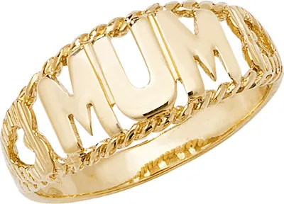 Produktbild von Edler 9 Karat (375) Gold Damen - Mum Ring, 59 (18.8); TRS18595RSR