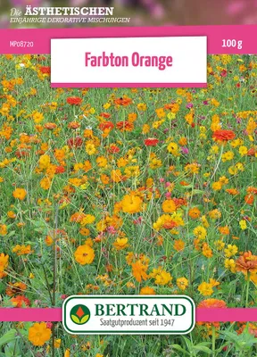 Produktbild von Blumenwiese Farbton Orange (100 g) | Blumensamen von Bertrand