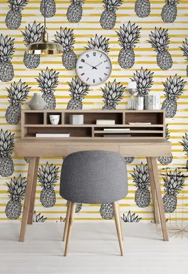 Produktbild von Coloray Fototapete 312x219 cm Latextapete Magicstick - PineAppleighiped AbstractGold-Linien
