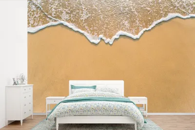 Produktbild von MuchoWow® Fototapete für Wohnzimmer oder Schlafzimmer Wandtapete Vinyl Motivtapete Strand - Sommer - Meer - 420x280 cm - Zimmer für Kinder