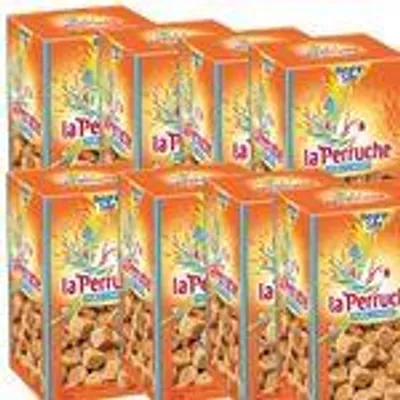Produktbild von La Perruche Brauner Rohrzucker: Natürliche Würfel – 8 x 750 g für feinsten Genuss