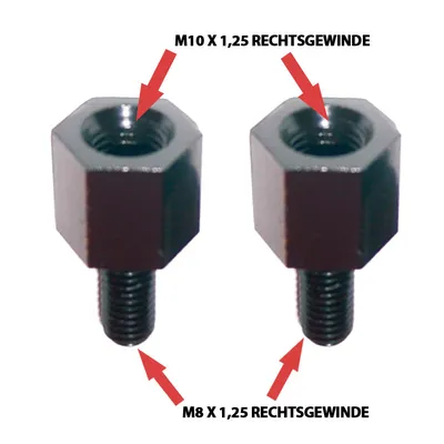Image de Spiegeladapter M10-R IN / M8-R OUT