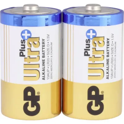 Immagine prodotto di Batteria alcalina GP ULTRA PLUS LR20 /2 pz. nella confezione/ 1.5V