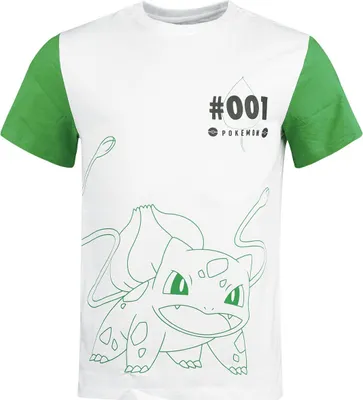 Produktbild von Pokémon T-Shirt Herren Bisasam weiß/grün M
