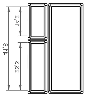Produktbild von KÖNIG Besteckeinsatz IV Silbergrau Breite: 326 mm Besteckkasten für 40er Korpus