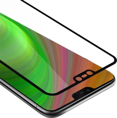 Produktbild von Cadorabo Panzerfolie für Nokia 7.1 2018 Schutzfolie in Schwarz Vollbild Folie Tempered Display Schutzglas