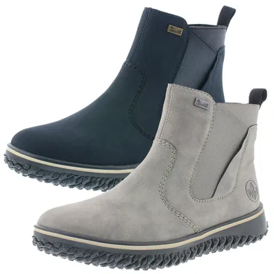 Produktbild von Rieker Damen Chelsea Boots Warmfutter Stiefeletten Z4294, Größe:39 EU, Farbe:Blau