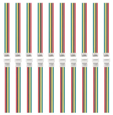20x JST-Stecker 1,25 mm 4-polig, 20 cm Kabel, 10 männlich/weiblich
