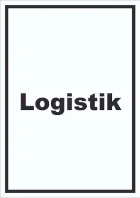 Produktbild von Logistik Schild mit Text Transport Versand hochkant A3 (297x420mm)