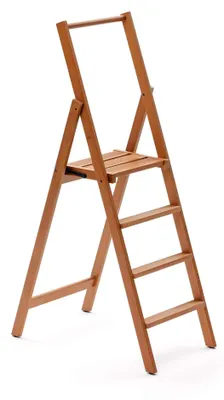 Produktbild von Trittleiter Kimora 4, Modell 180/4, 1,41 m, 4 rutschfeste Stufen, klappbar, Sicherheitsplattform