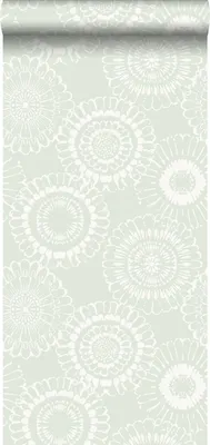 Obrázek produktu pro ESTAhome Prostírání Blumen Mintgrün - 128861 - 53 cm x 10,05 m