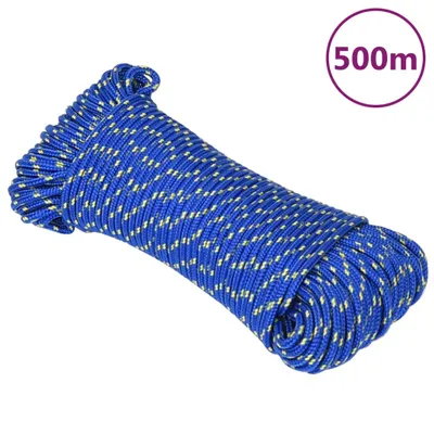 Produktbild von The Living Store Bootsseil Blau 4 mm 500 m Polypropylen