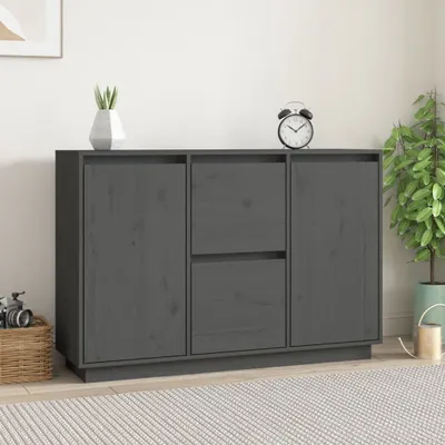Obrázek produktu pro vidaXL Příborník šedý 111x34x75 cm Borovicový masiv
