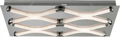 Produktbild von LED Deckenleuchte, Chrom, satiniert, warmweiß, L 58cm