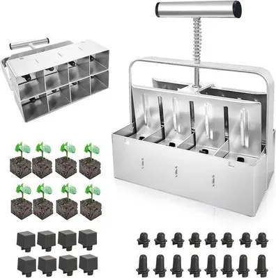 Image de Kit de piquets de jardin à enfoncer à la main, 5 cm, 6 pièces, piquets de jardin améliorés, pour le jardinage