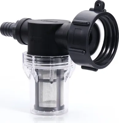 Produktbild von Wasserhahnanschluss 1000 L Tank, Gartenschlauchverbindung für Regenwassersammler mit Filterfunktion, S60x6 IBC-Wassertank-Adapter (1/2'' Außengewinde)
