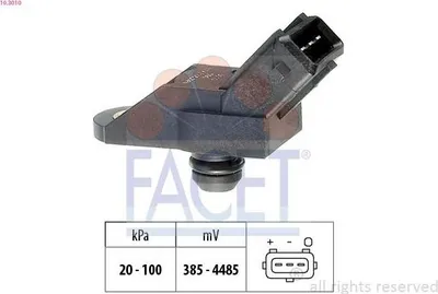 Produktbild von FACET Luftdrucksensor Höhenanpassung 10.3010 passend für PEUGEOT 206 Schrägheck (2A/C)