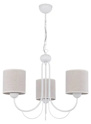Productafbeelding van Hanglamp KASKADA, wit-crème, 3xE27x40W, metaal, afmetingen: 80x64x64cm, IP20, Jupiter