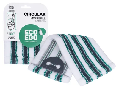 Produktbild von Eco Ego YORK Wischmoppbezug Mikrofaser, Ersatzbezug für Bodenwischer, Dicker und