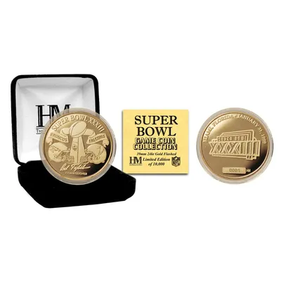 Zdjęcie produktu dla Złota moneta NFL Super Bowl XXXIII 39 mm, pozłacana