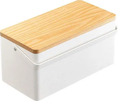 Produktbild von Famanu Nähkasten Holz und Stahl - Weiß