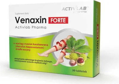 Obrázok produktu pre Activlab Pharma Venaxin FORTE - Podporuje zdravý žilový obeh | 30 tabliet