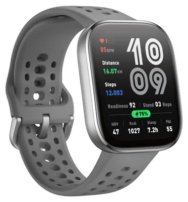 Zdjęcie produktu dla Amazfit Bip 6 Charcoal, 5 cm (1.97"), AMOLED, Ekran dotykowy, 512 GB, GPS, 27,9 g