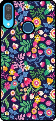 Produktbild von Smartphonica Telefon Fall geeignet für Huawei P20 Lite / Nova 3E mit Blumendruck - TPU Backcover Fall Blumendesign