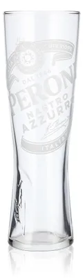 Produktbild von Peroni Bier Glas 0,3l Pokalglas "Nastro Azzuro" Signature Relief unten