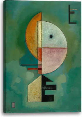 Produktbild von Leinwandbild (40x60cm): Wassily Kandinsky - Empor (1929), echter Holz-Keilrahmen inkl. Aufhänger, handgefertigt in Deutschland