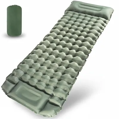 Produktbild von InAndOutdoorMatch - Aufblasbare Schlafmatte - 200 x 70 x 10 cm - Grün, KI-generiertes Bild
