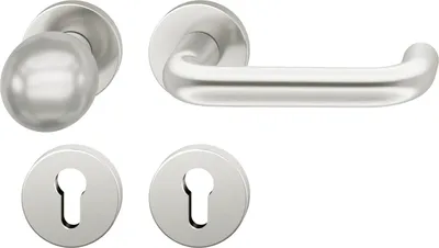 Produktbild von FSB Objekt Wechselgarnitur 72 1070 AGL auf Rosette PZ, rechts, silber eloxiert
