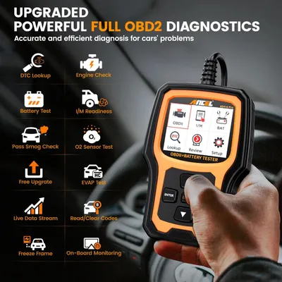 Image de Scanner OBD - OBD2 - Scanner automobile - Lecteur de codes automobiles - Appareil de diagnostic pour voitures