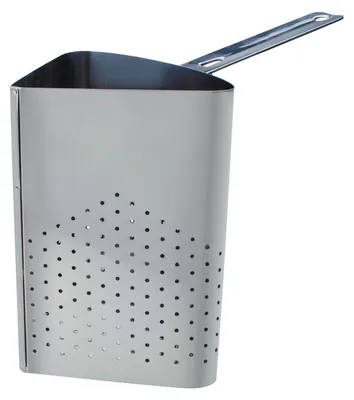 Pastasieb mit Knoblauchzehen-Design, 40 cm, Edelstahl