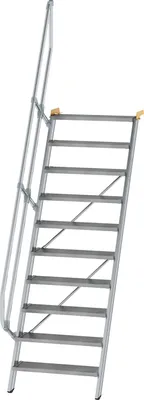 Produktbild von MUNK Treppe 60°  inkl. einen Handlauf, 800mm Stufenbreite, 10 Stufen