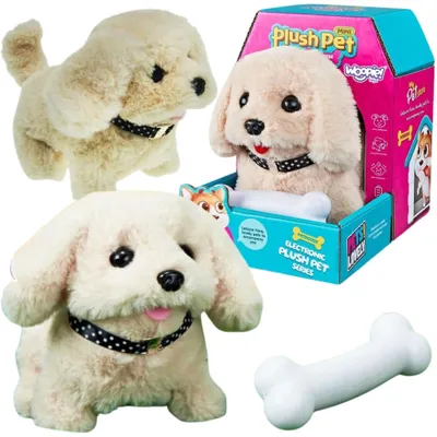 Produktbild von Woopie – Interaktiver Pudel-Plüschhund: Läuft, bellt und reagiert auf einen Knochen