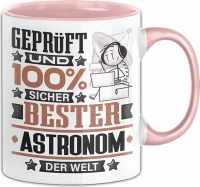 Produktbild von Astronom Geschenk Lustiger Spruch für Astronom Geschenkidee Bester Astronom Der Welt (Rosa)