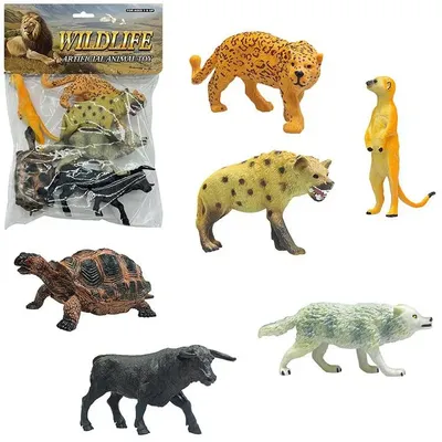 Productafbeelding van Zes wilde dieren in de dierentuin