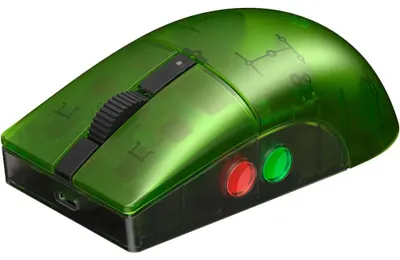 Image de 8Bitdo Retro R8 Mouse avec capteur optique PAW 3395 DPI 26K, souris sans fil 4K Polling avec station de charge, boutons programmables - Xbox Edition