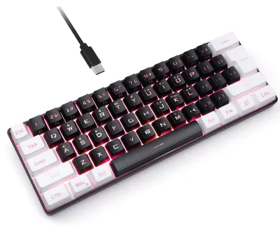 Produktbild von Mini-Tastatur mit RGB-Beleuchtung, mechanisches Tippgefühl