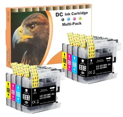 Produktbild von D&C 8X Druckerpatronen Kompatibel für Brother LC-223 XL für Brother MFC-J4620DW MFC-J4625DW MFC-J480DW MFC-J5320DW MFC-J5620DW MFC-J5625DW MFC-J5720DW MFC-J680DW MFC-J880DW DCP-J4120DW DCP-J562DW