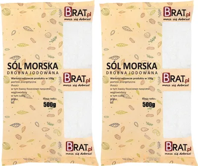 Obrázok produktu pre Jemná jodizovaná morská soľ 1 kg (2x500 g)