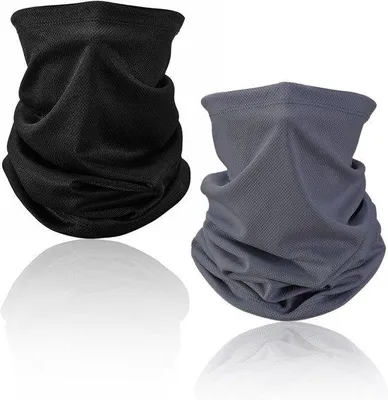 Produktbild von Famanu Snoods Multifunktionale Bandanas - Schwarz und Grau