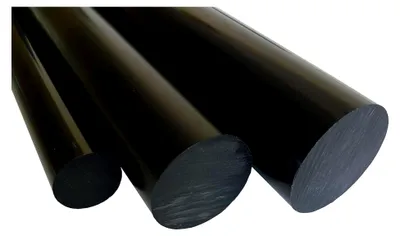 Produktbild von Runder PVC-Stab schwarz Ø 15 mm - 2 Stück à 995 mm